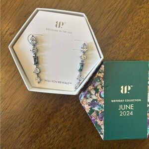 Bomb Party June 2024 Birthday Alexandrite Earrings on Hematite